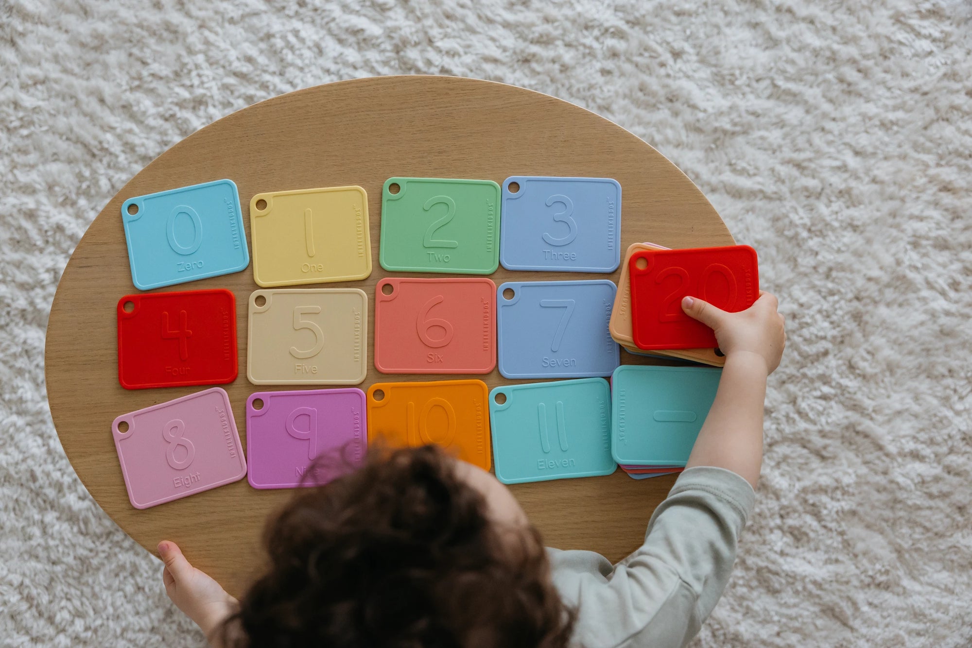Sili123s® Award-winning Food-Grade Silicone Number Flash Cards for Toddlers and Kids Ages 1-5