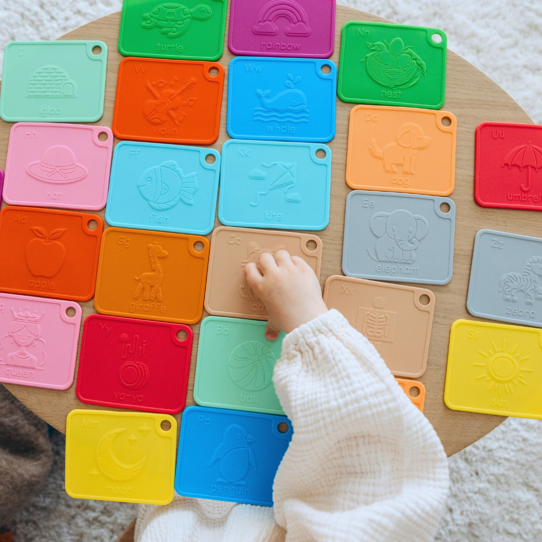 SiliABCs® Award-Winning Food Grade Silicone Alphabet Flash  Cards for Toddlers and Kids Ages 1-5