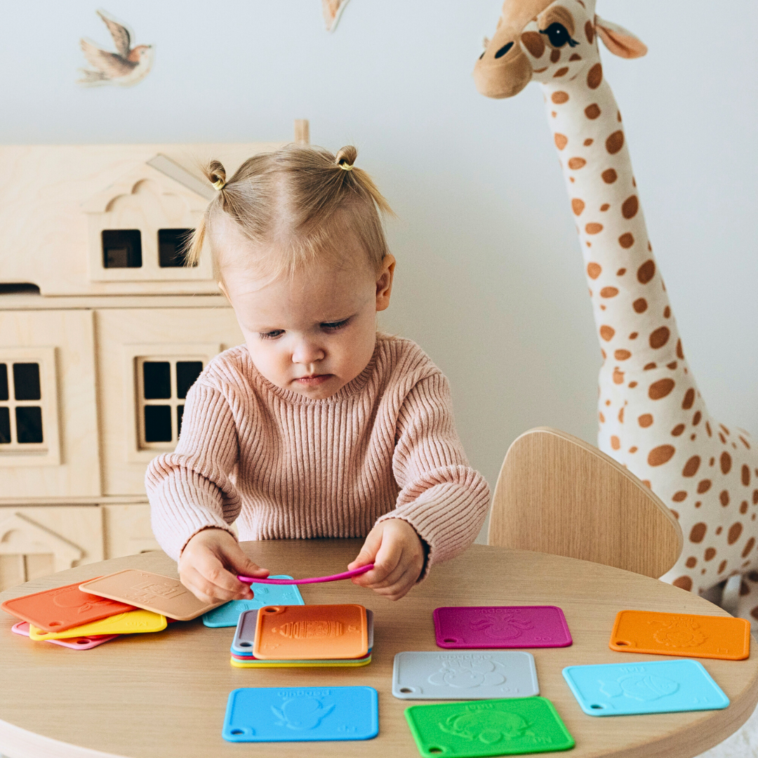 SiliABCs® Award-Winning Raised Food Grade Silicone Alphabet Flash Cards for Toddlers and Kids Ages 1-5