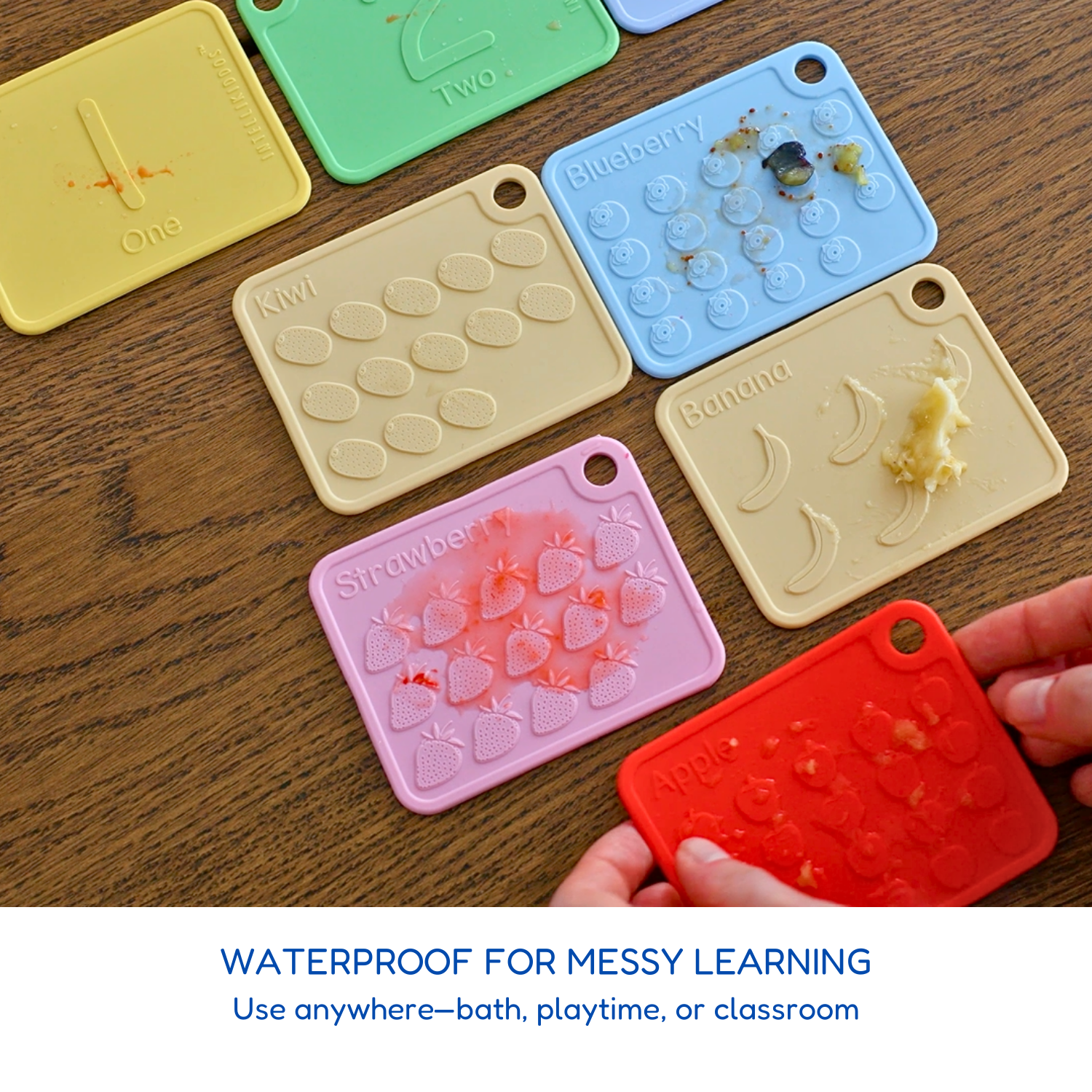 Sili123s® Award-winning Food-Grade Silicone Number Flash Cards for Toddlers and Kids Ages 1-5