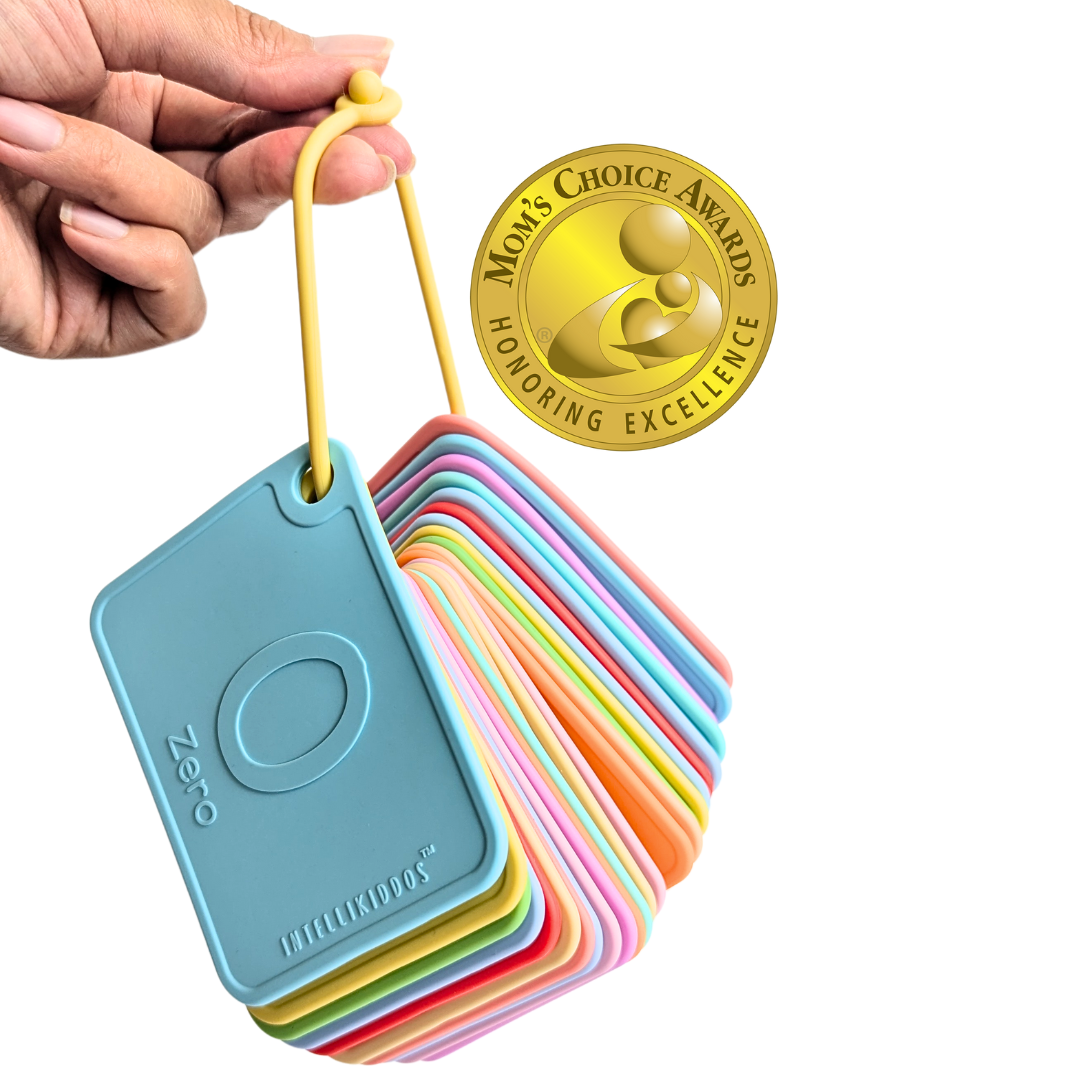 Sili123s® Award-winning Food-Grade Silicone Number Flash Cards for Toddlers and Kids Ages 1-5