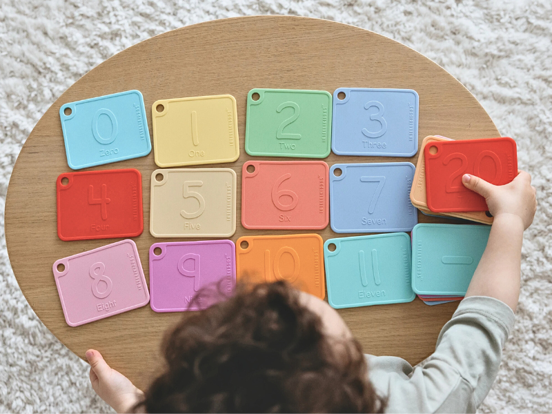 Sili123s® Award-winning Food-Grade Silicone Number Flash Cards for Toddlers and Kids Ages 1-5