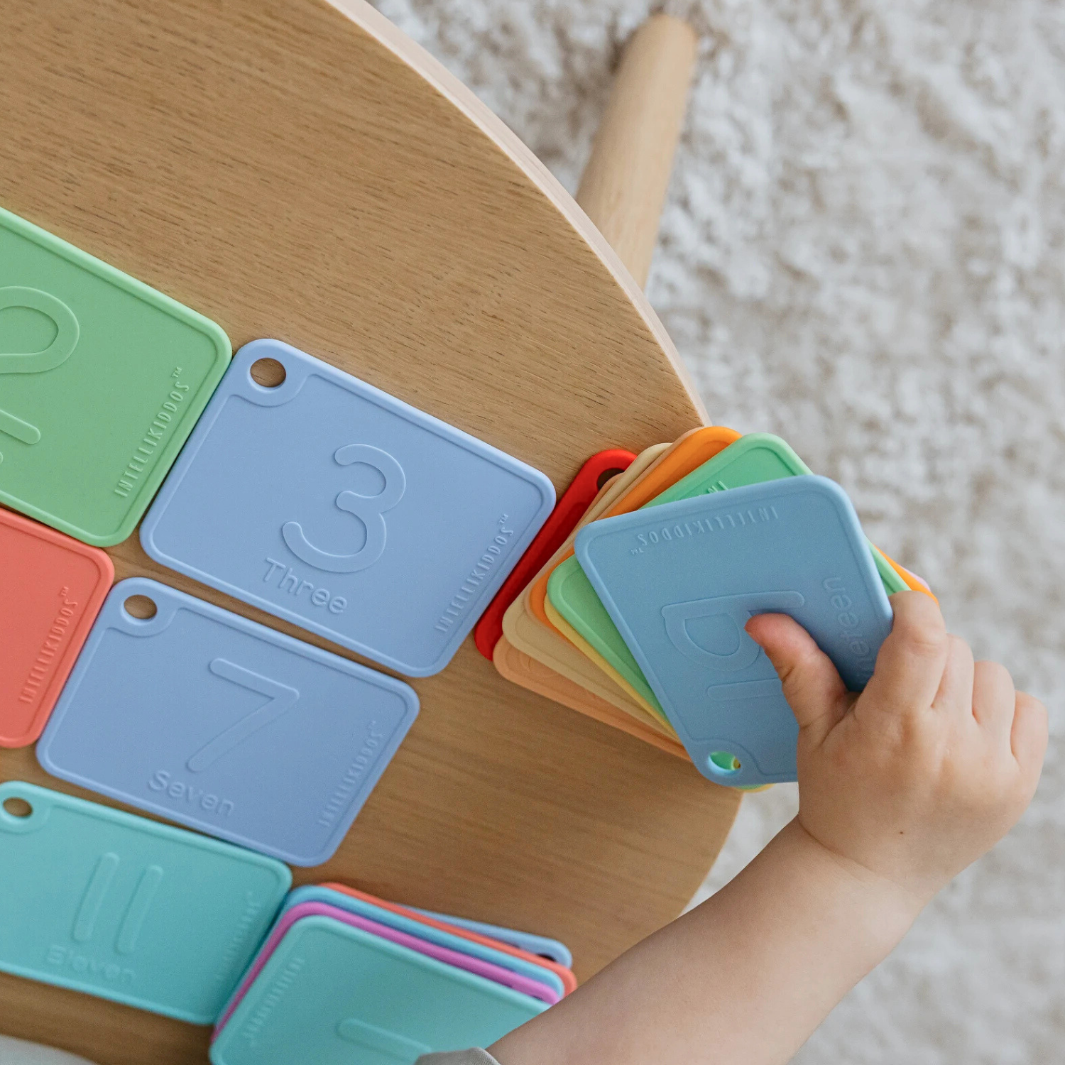 Sili123s® Award-winning Food-Grade Silicone Number Flash Cards for Toddlers and Kids Ages 1-5